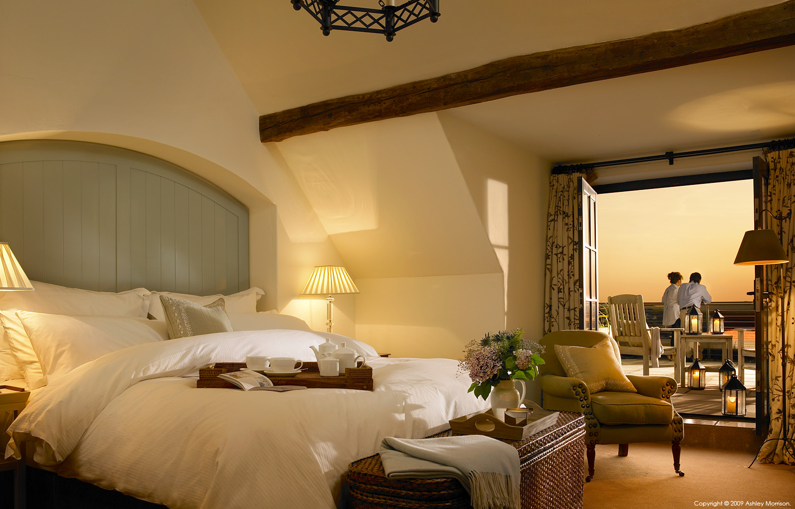 One of the courtyard bedroom suites at the Trump International Golf Links & Hotel in County Clare.