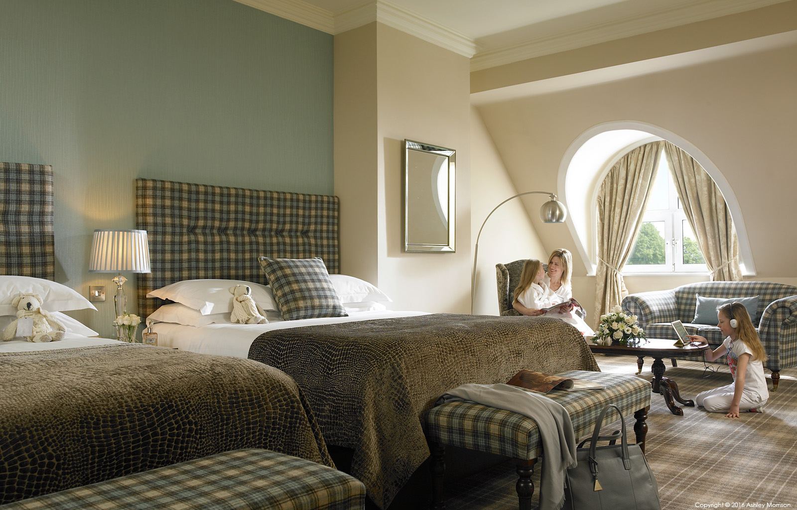 The Deluxe family room at Killarney Park Hotel in the Irish County of Kerry.