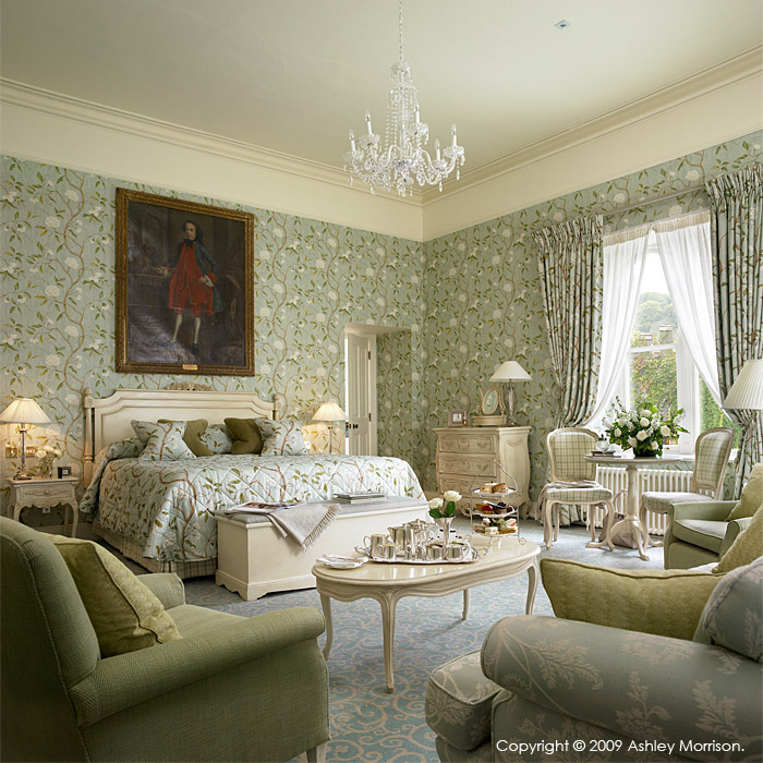 Bedroom suite at Dromoland Castle in County Clare.