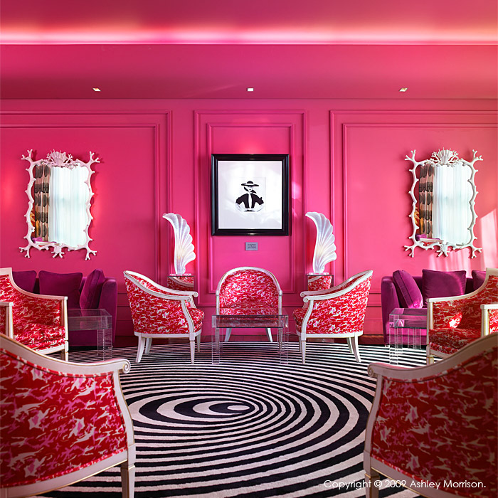 The Pink salon at the g Hotel by Ashley Morrison.